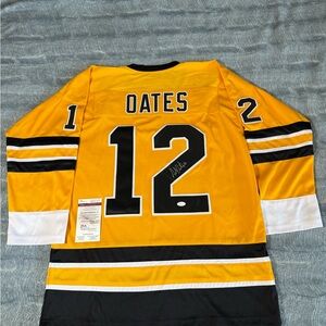 Boston Bruins Adam Oates Autographed Original Hockey Jersey JSA Certified